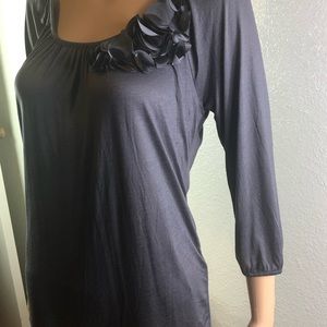 H M beatiful blouse Gray 3/4 sleeves size XS